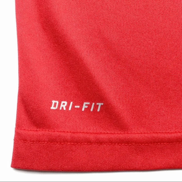 Nike Ohio State Athletic Shirt Dri-Fit OSU Scarlette & Gray Youth Large - Picture 6 of 8